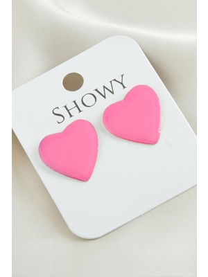 Zenvia Kalp Yeni Sezon Mineli Küpe ZNVBJTR-23577