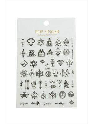 Zenvia Geometri Tattoo Dövme Sticker ZNVBJTR-23577