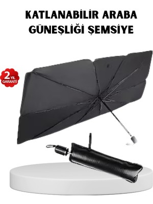 Zenvia Katlanabilir Ön Cam Güneşliği Şemsiye – Her Araca Uygun Isı ve Işık Koruması ZNV-HBY3245