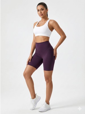 Kısa Yüksek Bel Toparlayıcı Kısa Tayt