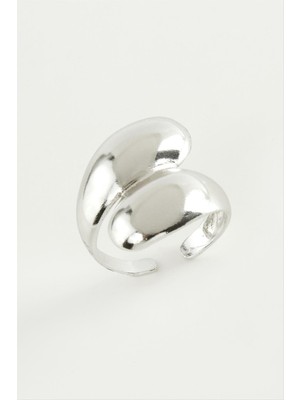 Zenvia Su Damlası Metal Yüzük ZNVBJTR-23577