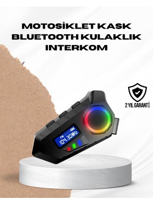 Zenvia Bluetooth 5.4  Interkom IP65 Toz ve Su Geçirmez LED Göstergeli ZNV-HBY3245