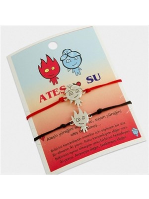 Zenvia Ateş ve Su 2'li Ip Bileklik ZNVBJTR-23577