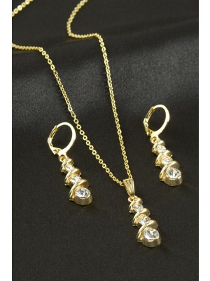 Zenvia Salkım Taşlı Set Kolye ZNVBJTR-23577