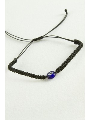 Zenvia Nazar Boncuk Makrome Ip Bileklik ZNVBJTR-23577