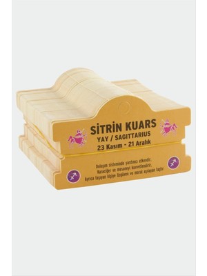 Zenvia Sitrin Kuars & Yay Burç Bileklik Kartı ZNVBJTR-23577