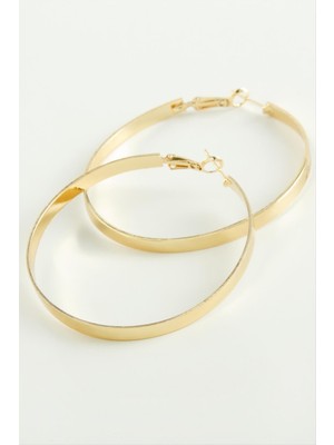 Zenvia Bilezik Şekilli Trend Halka Küpe 5 cm ZNVBJTR-23577