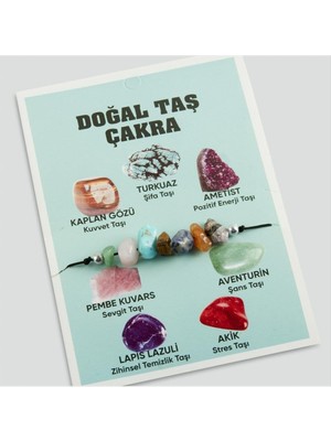 Zenvia Doğaltaş Taş Çakra Bileklik ZNVBJTR-23577