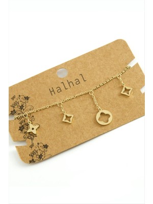 Zenvia Çiçek Lüks Çelik Halhal ZNVBJTR-23577