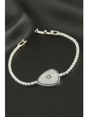 Zenvia Oval Zirkon Taşlı Çocuk Bileklik 16 cm ZNVBJTR-23577