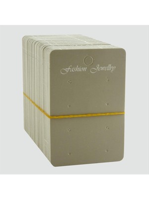 Zenvia 8 Delikli Gri Renkli Küpe Kartı ZNVBJTR-23577