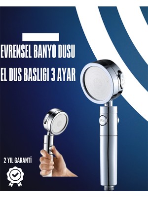 Zenvia Dayanıklı ve Ergonomik Tasarımlı Ayarlanabilir El Duş Başlığı ZNV-HBY3245