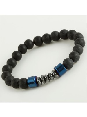 Zenvia Hematit & Mat Onix Doğaltaş Bileklik ZNVBJTR-23577