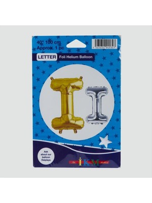 Zenvia Sarı Renkli 40*100 Harfli Folyo Balon ZNVBJTR-23577