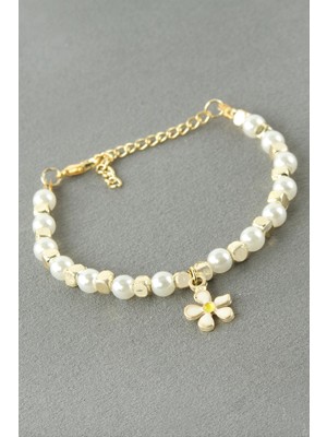 Zenvia Papatya Inci Boncuk Bileklik ZNVBJTR-23577