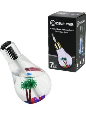 Zenvia Dekoratif Nemlendiricili 7 Renk 2W Buharlı Gece Lambası (4887) ZNVA-GO3146