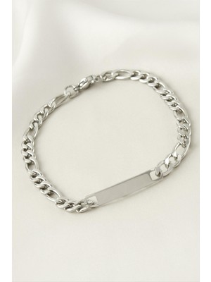 DS LLC Künye Çelik Bileklik (Isim Yazılabilir) 3 cm DLLSRSBJ34