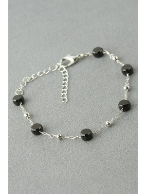 Marsilyan Yuvarlak Kristal Taşlı Bileklik