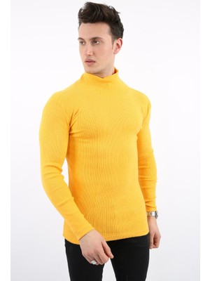 Renklime Fitili Likralı Kumaş Erkek Günlük Boğazlı Body