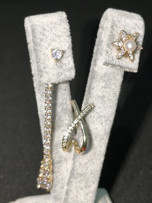 Vulwox 3'lü Altın Işıltı Harmoni Küpe