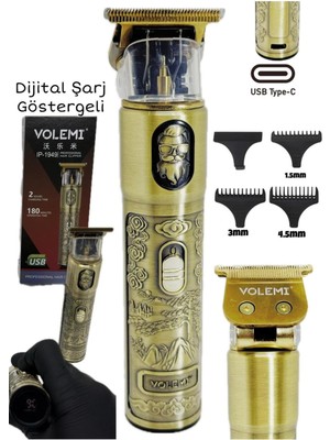 Zenvia Dijital Göstergeli Saç Sakal Tıraş Makinesi - Sıfıra Yakın - IP-1949 (4887) ZNVA-GO3146