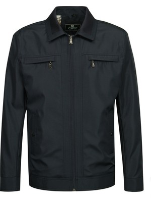 Erkek Polo Yaka Çift Cepli Astarlı Mevsimlik Mont - A00001