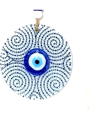 Zenvia Altın Boynuz Modeli Nazar Füzyon Cam Duvar Dekoru ZNV325-ETT