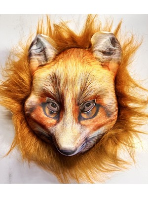 Zenvia Kahverengi Peluş Saçlı Tilki Maskesi Mega Peluş 29 No (4887) ZNVA-GO3146