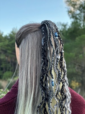 Örük Evi Afrika Örgülü Rasta Saç Tokası – El Yapımı Bohem Etnik Aksesuar