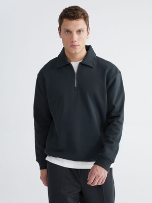 Lc Waikiki Yeni Sezon Polo Yaka Erkek Kalın Sweatshirt