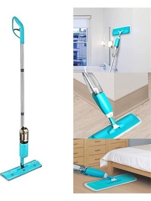 Zenvia Döner Başlıklı Spreyli Mop Parke Ahşap Fayans Temizleyici Su Hazneli Sihirli Paspas (4887) Znva