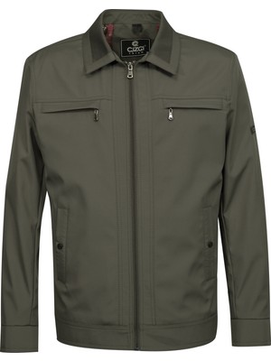 Erkek Polo Yaka Çift Cepli Astarlı Mevsimlik Mont - A00001