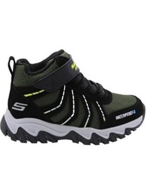 Skechers 406412L/BKGR Erkek Çocuk Bot Çok Renkli Su Geçirmez Taban ile Konforlu Tasarım
