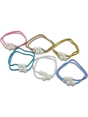 Zenvia 2pcs   Boncuk Toplu - Mıknatıslı  Renkli Perde Ipi (4887) ZNVA-GO3146