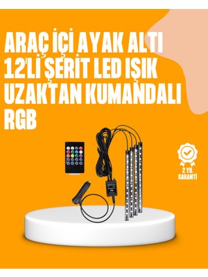 Zero Land Storozde 4 Parça Rgb LED Araç Içi Aydınlatma Sistemi