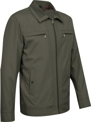 Erkek Polo Yaka Çift Cepli Astarlı Mevsimlik Mont - A00001