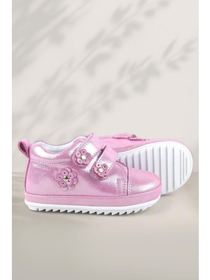 Xo Kids Rakerplus Limpo Hakiki Deri Pembe Anatomik Kız Bebek Ilk Adım Ayakkabısı