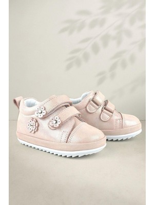 Xo Kids Rakerplus Limpo Hakiki Deri Pudra Anatomik Kız Bebek Ilk Adım Ayakkabısı