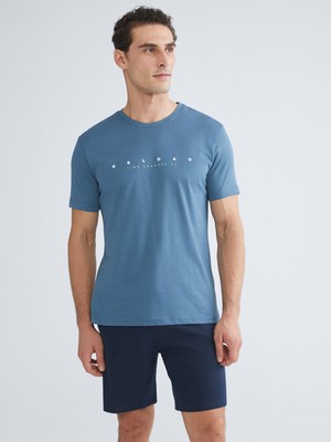 Lc Waikiki Yeni Sezon Standart Kalıp Erkek Şortlu Pijama Takımı