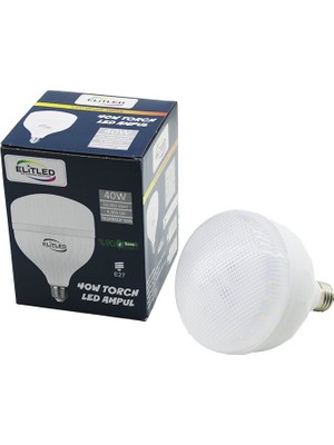 Zenvia Elitled El-02 12/24 40W Torch LED Bulb Ampul Beyaz - 6400K E27 4400 Lümen 20.000 Saat Ömür (4887