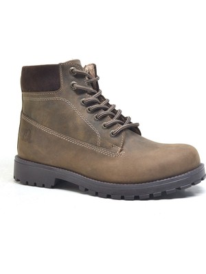 Rakerplus Neson Hakiki Deri Kum Rengi Kışlık Çocuk Bot Postal Ayakkabı