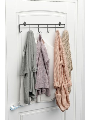 Normadia Pratik Metal Duvar ve Kapı Arkası Elbise Askısı, Düzenleyici Organizer