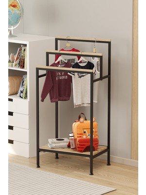 Normadia Şık ve Fonksiyonel Ahşap Elbise Askılığı Organizer Seti