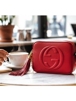 Hanımca Soho Disco Kırmızı Bag %100 Hakiki Deri Bayan Çanta--Hayatınızı Taşıyın, Tarzınızı Sergileyin!