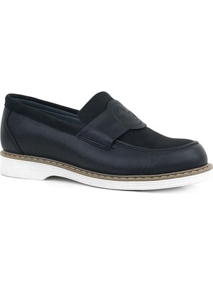 Xo Kids Rakerplus Pixel Siyah Loafer Çocuk Klasik Okul Ayakkabı