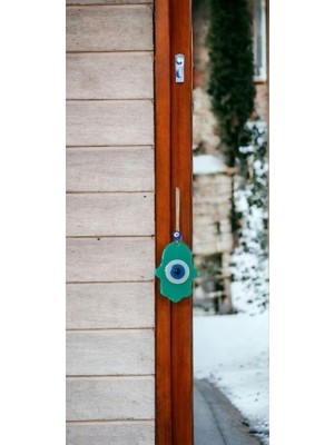Najmaddin Nazar Boncuklu Jade Yeşili Fatma Ana Bereket Eli Cam Duvar Süsü