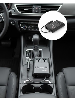 Teknodayım Araç Için 12V 24V Güç Dönüştürücü 220V Priz ve USB Portlu