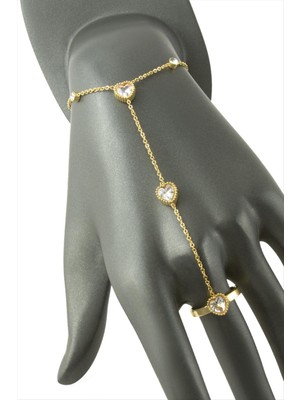 Zenvia Kalp Zirkon Taşlı Lüks Çelik Şahmeran ZNVBJTR-23577