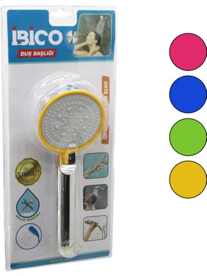 Zenvia Orta Boy Yuvarlak=8.7cm Duş Başlık Kademeli Vakumlu Krom Gövde-Renk.kenar-Beyaz ZEMİNSAP:14CM (