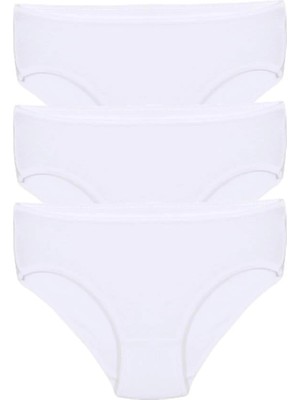 Kız Çocuk 3'lü Beyaz Külot